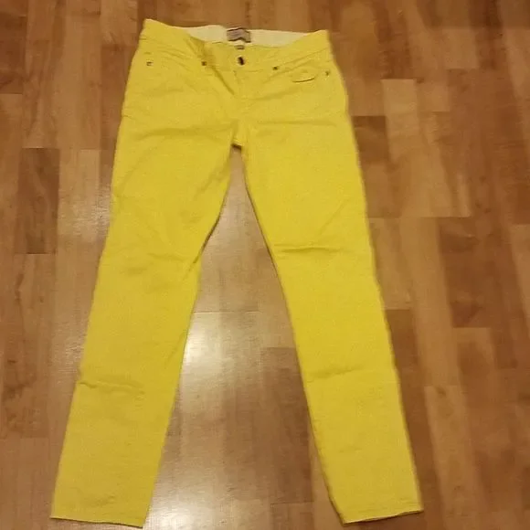 PAIGE DENIUM JEANS PEG SKINNY YELLOW 27 - Picture 10 of 10